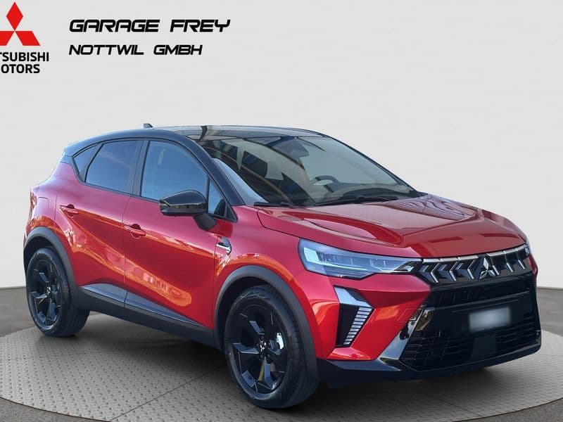 Mitsubishi ASX in Rot mit schwarzem Dach, Frontansicht