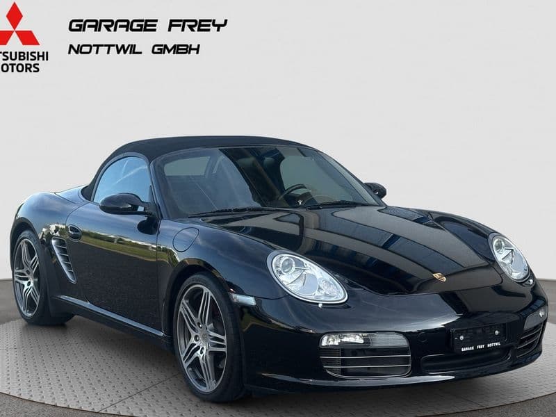 Porsche Boxster S in Schwarz, Frontansicht
